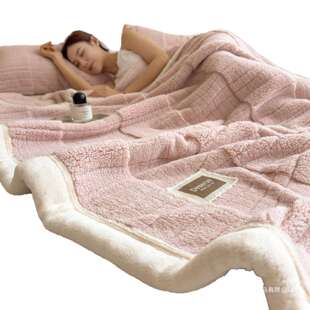 2025新款 加厚A类高克重提花云熙绒双面绒毛毯毯子枕套床品团