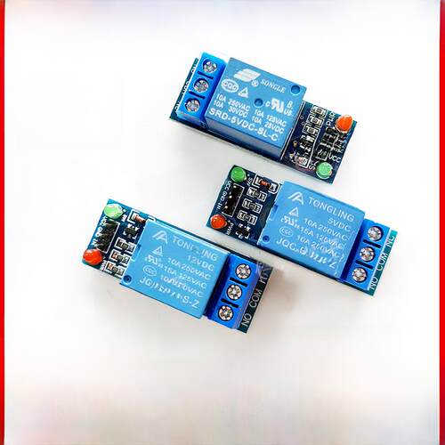 1通道5V/12V高/低电平触发开关继电器扩展板1通道单通道带指示灯