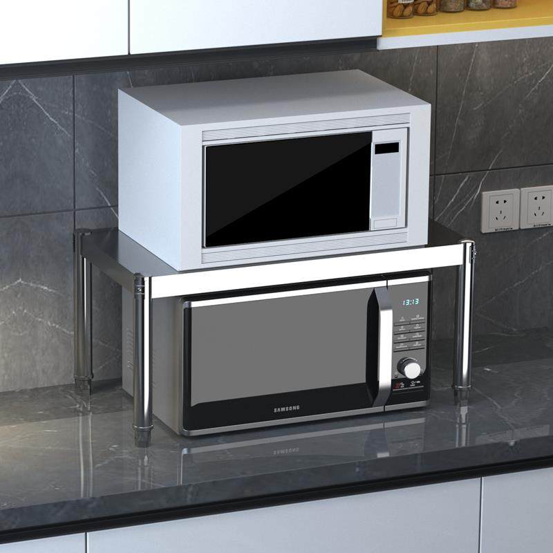 单层台面置物架一层厨房用品灶台架分层架1层微波炉架烤箱隔层架