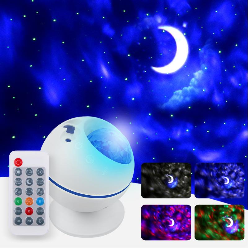 新款直销2023 跨境创意新款球形星空灯梦幻投影仪氛围小夜灯卧室