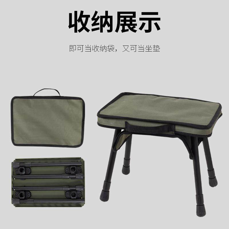 户外便携战术折叠凳露营野炊两用小马扎自驾旅行轻量伸缩腿折叠桌