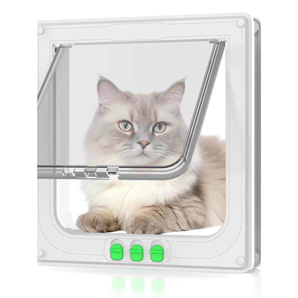 双向自由进出宠物门猫门洞狗门洞猫咪小狗出入门安装木门玻璃门洞