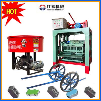BrickMachine畅销非洲家用混凝土空心砖机器设备半自动免烧制砖机