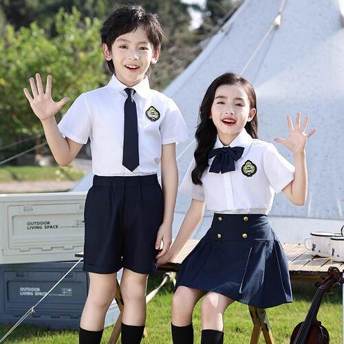 幼儿园园服毕业照班服夏装小学生校服朗诵合唱演出服学院风表演服