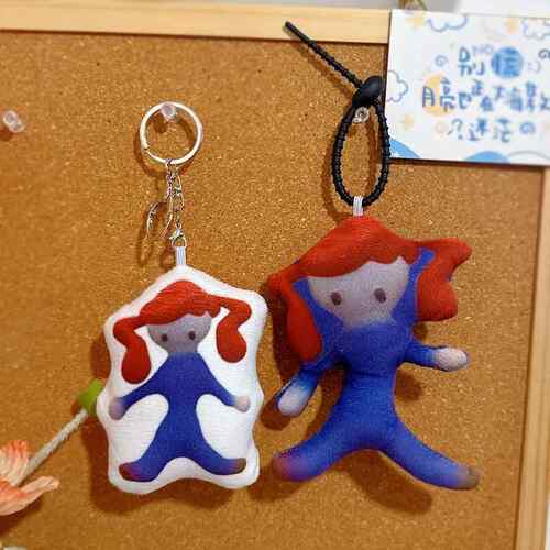 重音teto抽象表情包发声玩偶挂件定制钥匙扣动漫周边大头语音团子