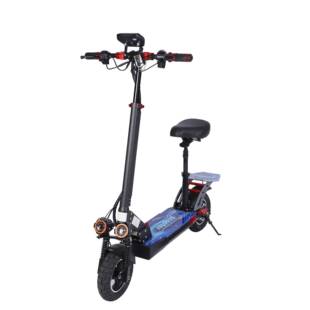 电动滑板车带发光板scooter10寸越野减震折叠成人代步车