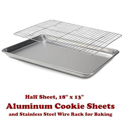 Baking Sheets Half Sheet Pan Wire Rack Cookie Sheets