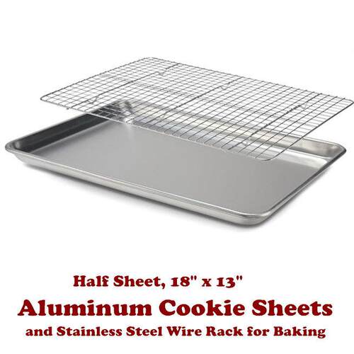 Baking Sheets Half Sheet Pan Wire Rack Cookie Sheets