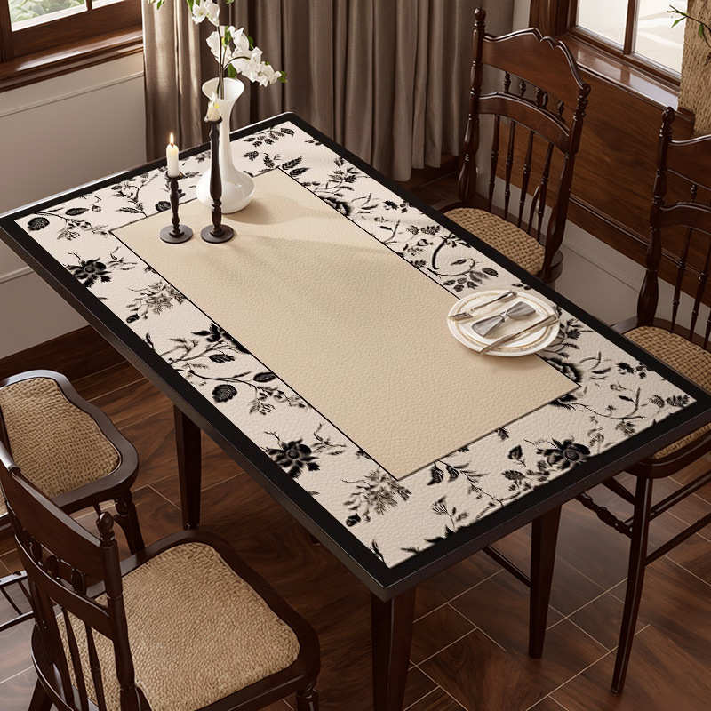 美式餐桌垫免洗防油防水防烫高级感pvc垫桌面保护垫桌布茶几台布