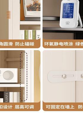 图书馆书架加厚钢制书储架儿JDD客童厅收纳落地尘置物架防书柜物