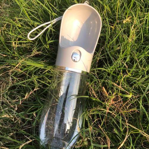 Summer Portable Pet Dog Water Bottle 300ml Drinking Bowl for