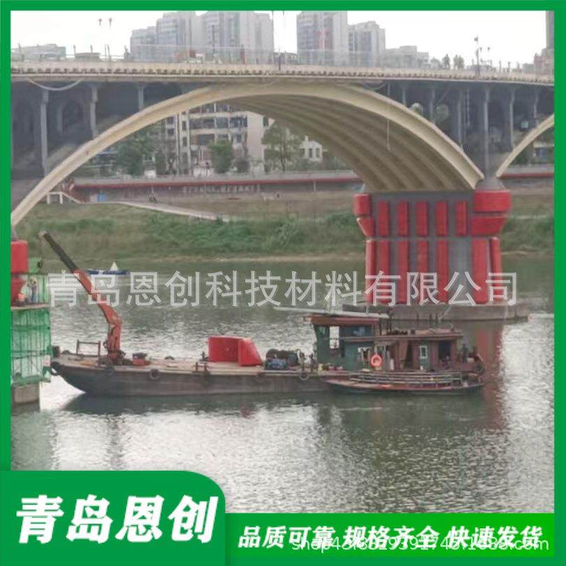 固定式钢覆复合材料桥梁防撞设施固定式桥梁防撞块发货快耐腐蚀