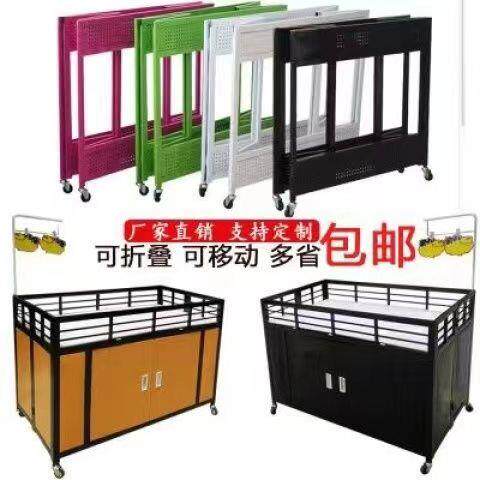 超市促销车展示架折叠可移动花车货架赛车服装店甩货车促销台