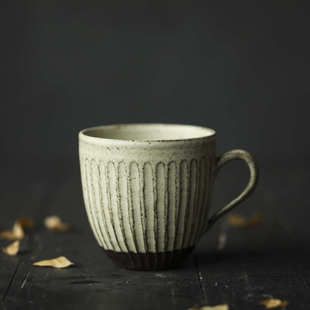 陶艺家作品 徐婉手作粉引开片 陶瓷餐盘碟茶壶咖啡杯深钵杯