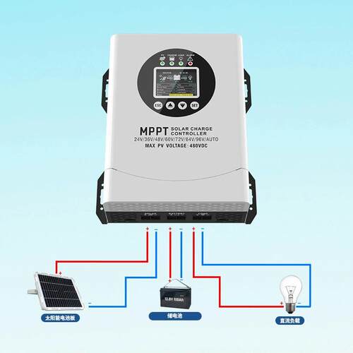 高压MPPT太阳能控制器光伏充24V36V48V72V84V96V192V电池60A120A
