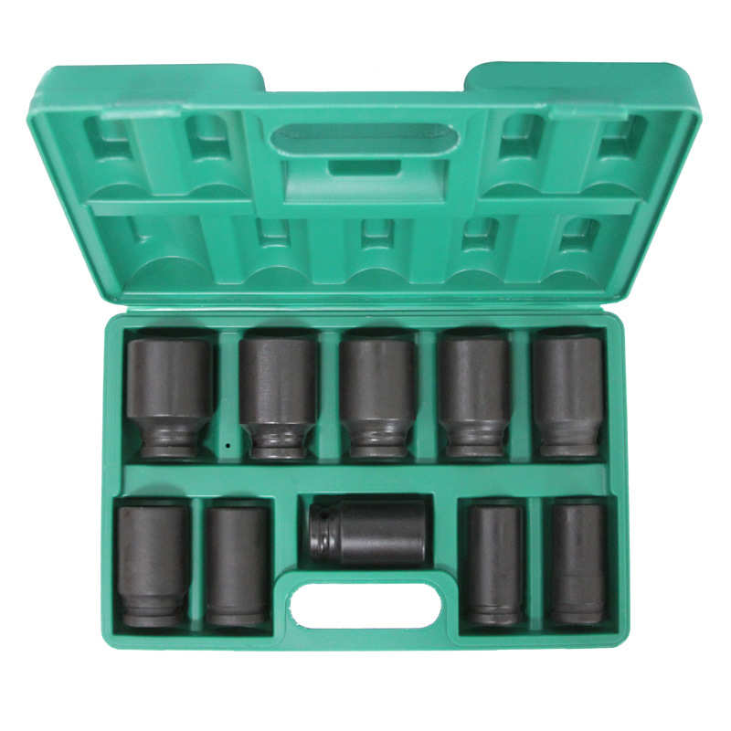 专业供应3/4气动套筒10PCS汽修工具重型风炮气动套筒L80风炮套头