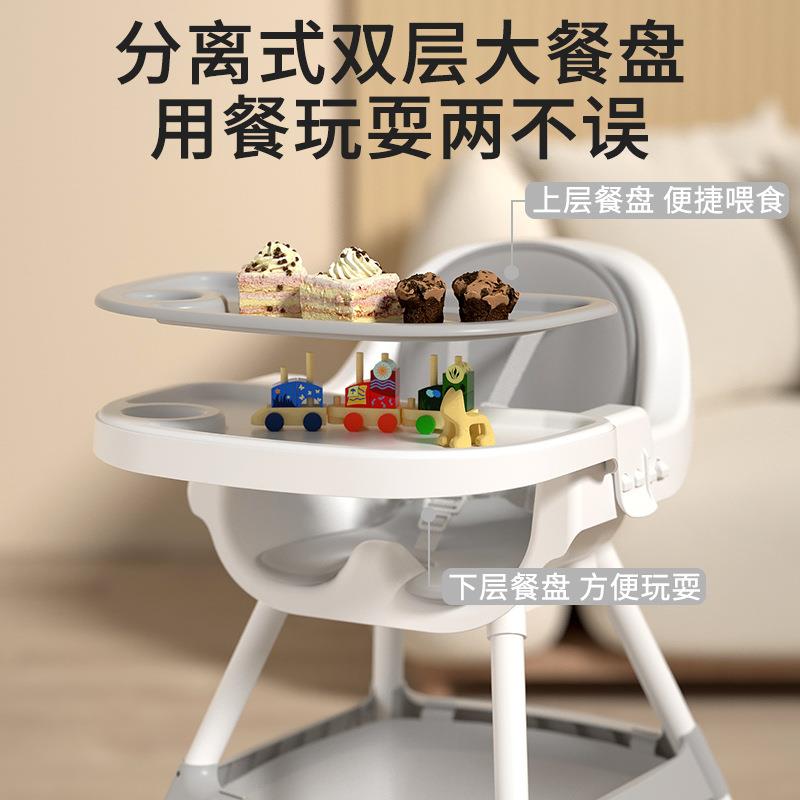 宝宝餐椅吃饭可折叠便携式家用婴儿椅子多功能餐桌椅座椅儿童饭桌