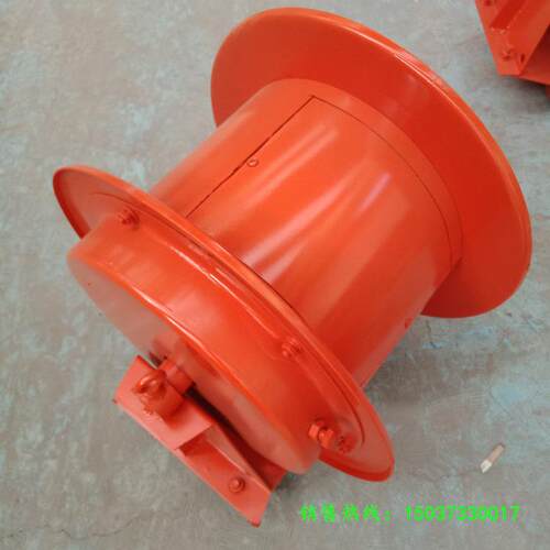 现货 地面水平卷取16平方弹簧式电缆卷筒 电缆滚筒