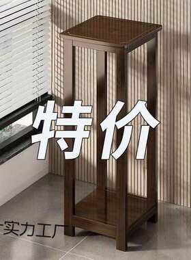 花架子阳台花架大厅用客厅落地可移动实木植物花架室内中式花盆架