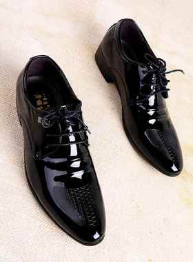 新款上2鞋024新款男英鞋商务正装皮鞋班男婚鞋男士伦尖头韩版皮鞋