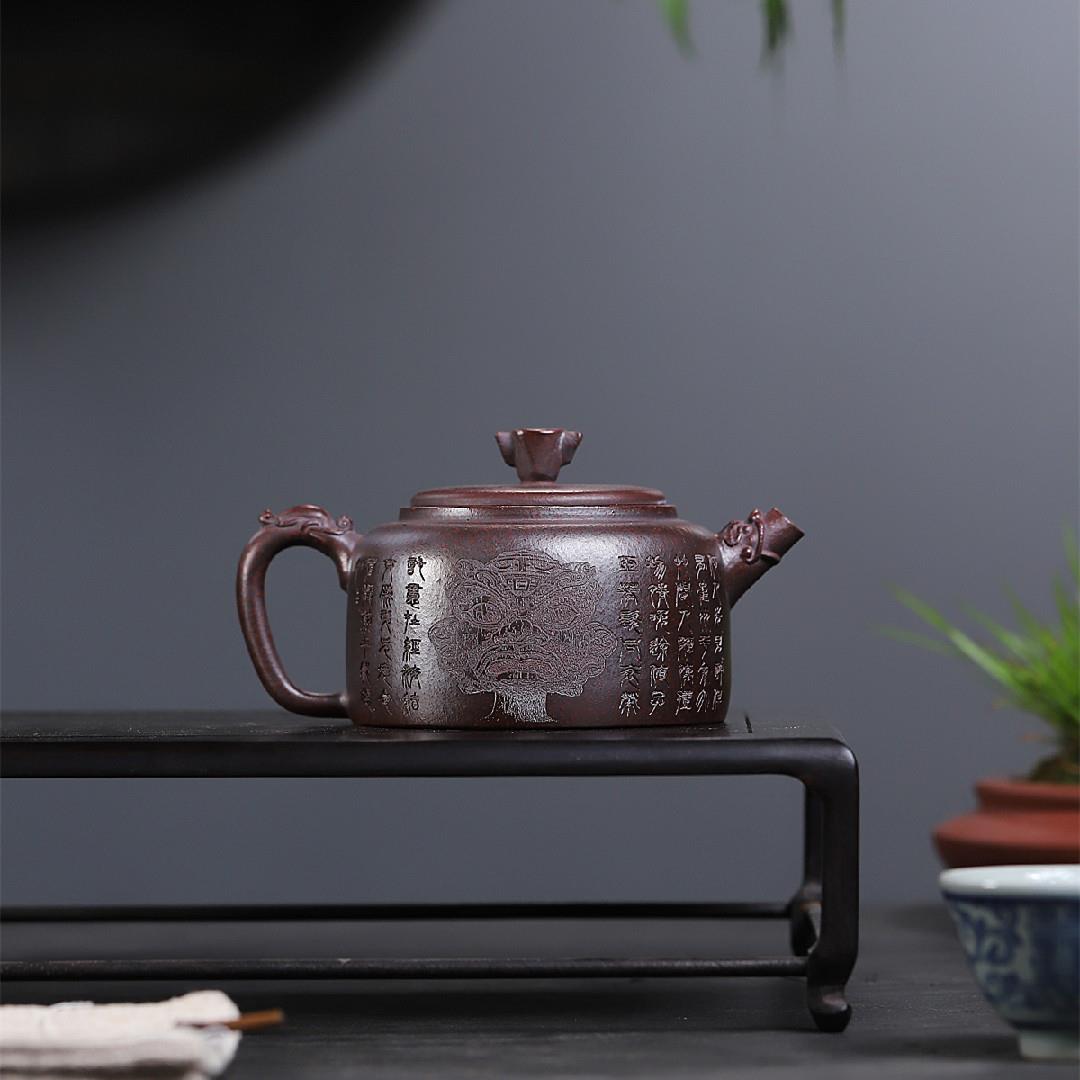 德钟宜兴紫砂壶原矿古铜泥匠心手制精美紫砂茶壶