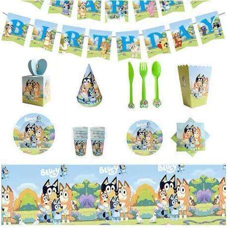 Bluey's birthday party supplies disposable cutlery Paper