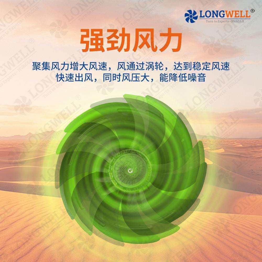朗伟300mm系列外转子轴流风机 工业冷库冷却风机 网罩式排风扇