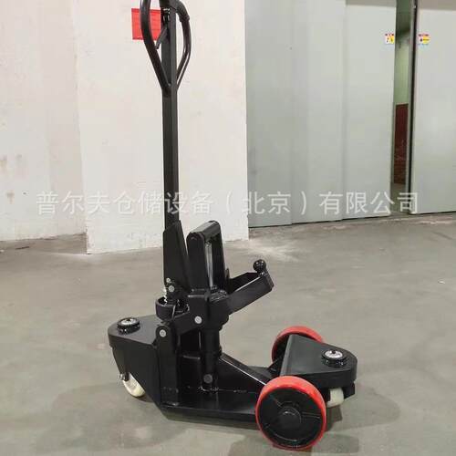 纺织印染行业A字架手动可升降牵引车 搬运车手推牵引车布架拖车