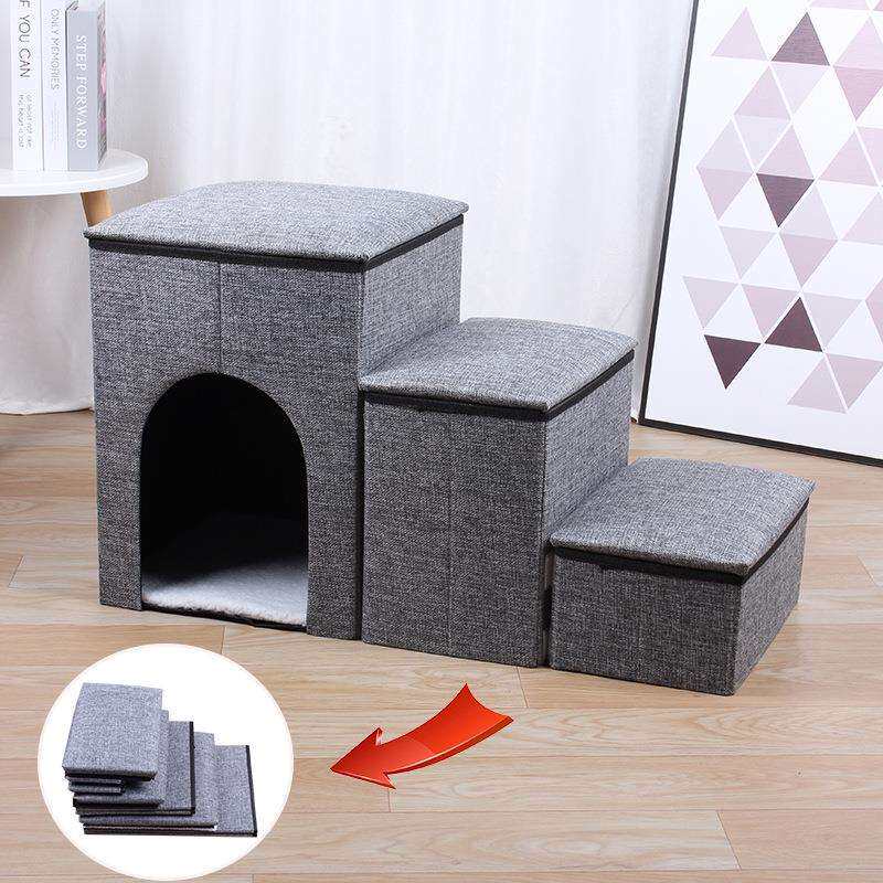 宠物窝狗狗爬梯两用款宠物用品狗狗楼梯折叠收纳猫咪狗狗爬梯家用