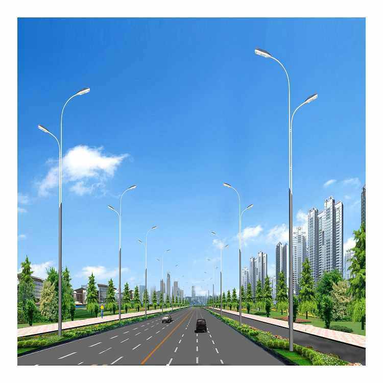 供应路灯单臂路灯 250W高压钠灯路灯 80WLED路灯热镀锌灯杆