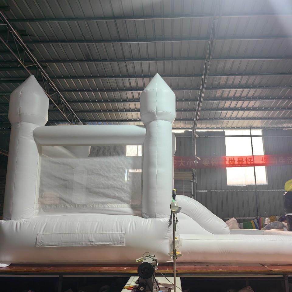 充气城堡室内小型家用儿童白色跳床户外蹦蹦床游乐设备空气淘气堡