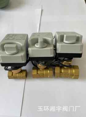 AC220V5DN15-40二线DN1电-40二通三调通动球阀手自一体中央空风管
