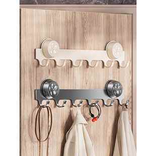 门后挂钩免打孔挂衣架吸盘强力粘胶浴室置物架钩子入户门毛巾收纳