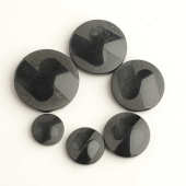 白色扣子两眼 纽扣眼 树脂色厂家直销花纹咖啡色现货实黑色批发暗