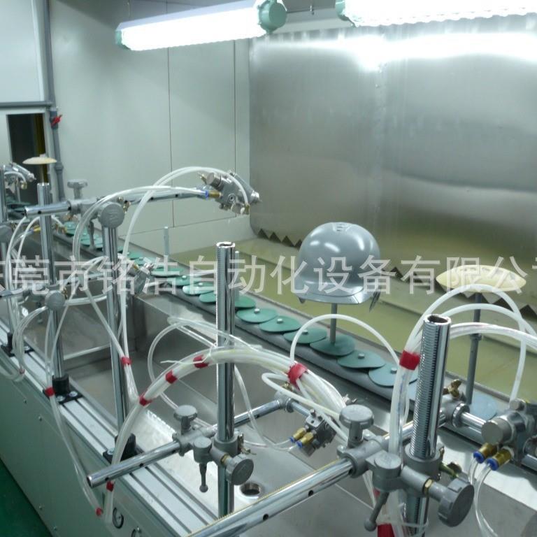 头盔喷漆线小五金自动喷油机木门喷漆机静电喷漆设备