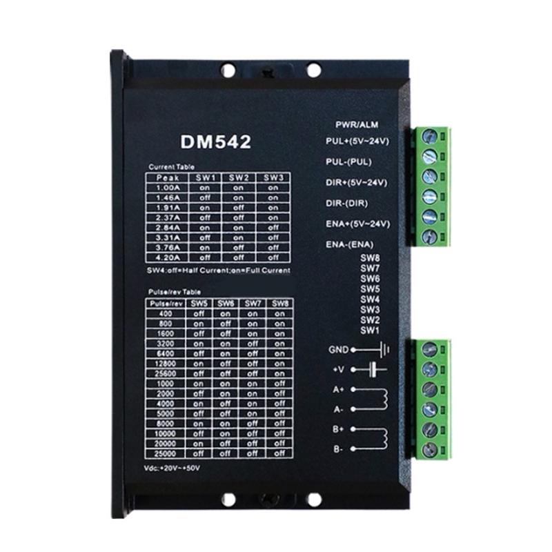 57步进电机套装 57BYG84 扭矩2.4N.m机身长84mm+DM542驱动器 4.2A