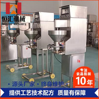 猪肉牛肉丸机全自动成型圆度好大小均匀实心虾丸鱼菜丸肉丸成型机