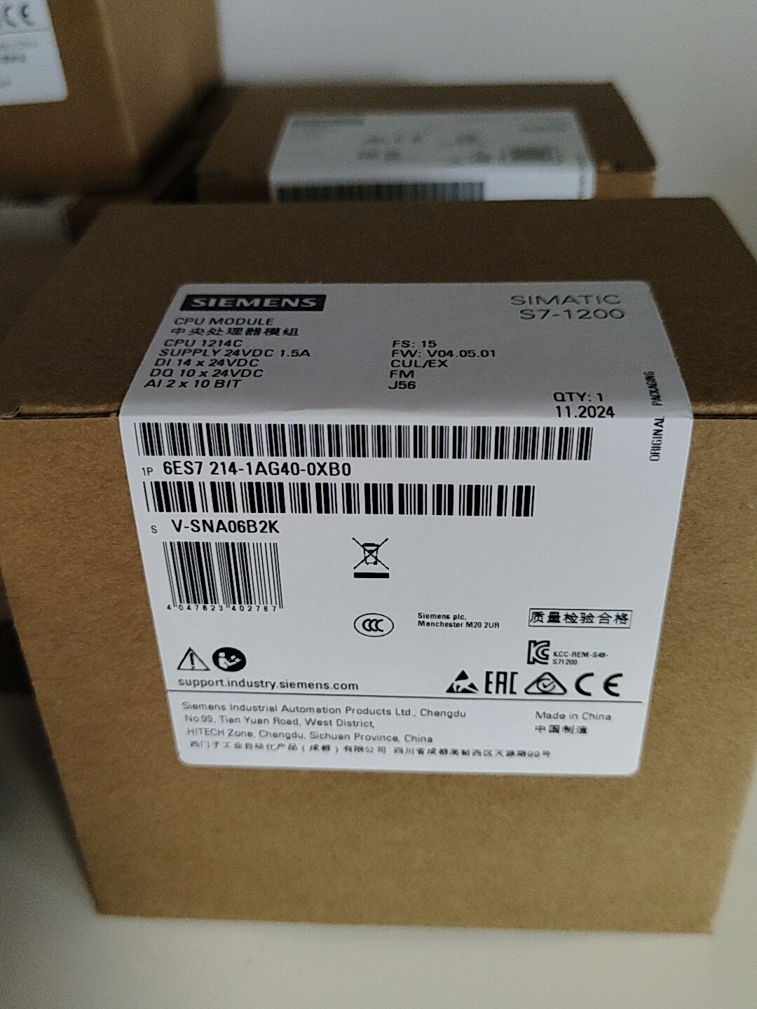 6ES7214-1AG40-0XB0