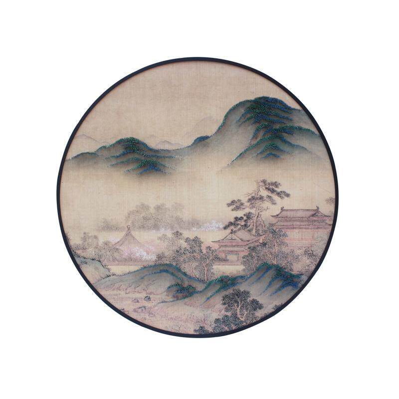 高档形新中物式客厅装饰画墅实立现代装饰画
