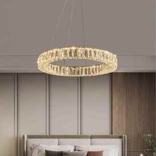 871轻奢年水晶吊灯2023新款 用家大客厅餐厅吊灯现代简约LED吸气顶