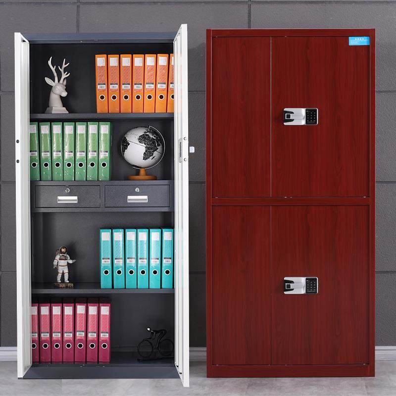 多功能子指锁纹电密码锁国保钢制BMG-096件办公保密柜铁皮文柜加