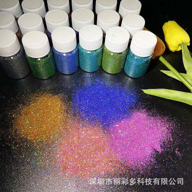 新款直销特细闪粉0.1MM镭射金葱粉美甲金粉滴胶手工DIY材料渐变喷