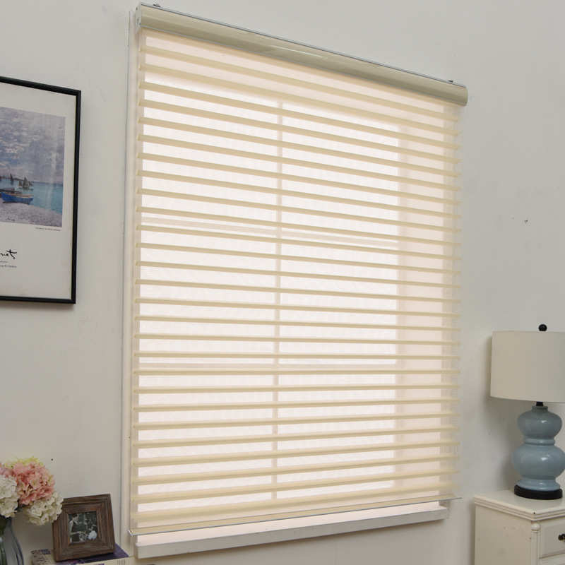 香格里拉加厚柔纱帘现代简约免打孔升降卷帘遮光厨房卫生间窗帘