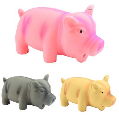 Pets Dog Toys Screaming Chicken Squeeze Sound Toy Rubber Pig