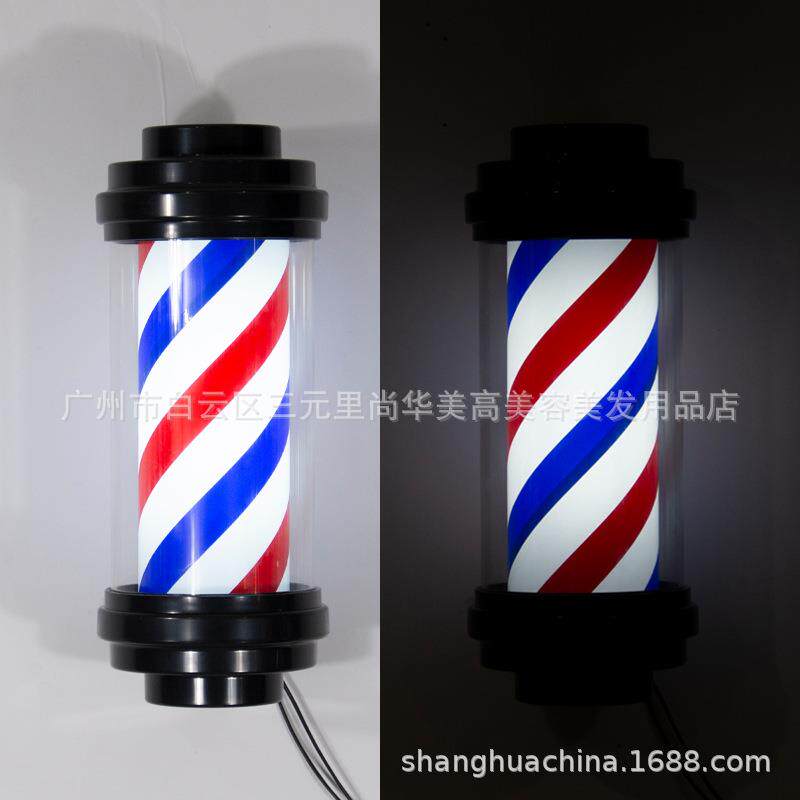 美发灯转理发KNL发店LED转灯户装外挂墙标志灯挂壁美店灯箱宫灯饰