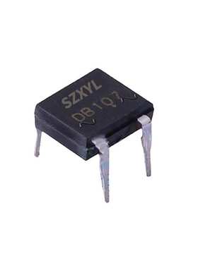 工厂DB107二极管SEP直插4脚1A1000V桥堆整流桥堆单相整流器