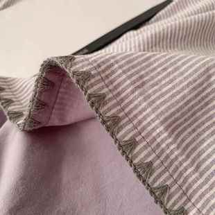 2024新5款 0A类简约单人10x200x23水洗套 纯棉被单件秋冬AL101884季