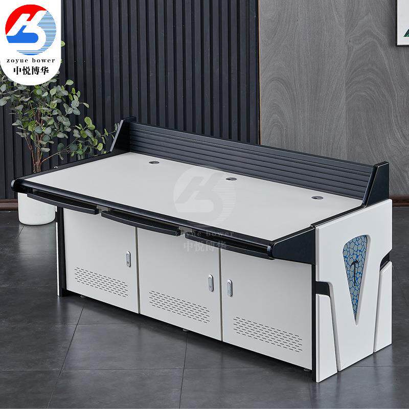 双联监控操作台弧形控制台指挥中心电脑调度台平台安防控制台三联