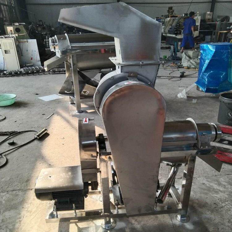 不锈钢0.5T生姜榨汁机小型螺旋式挤压破碎机多种水果打汁机