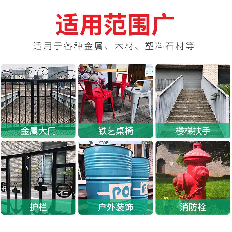 水性金属闪光漆防锈漆氟碳漆户外不锈钢栏杆铁门钢铁专用翻新防腐